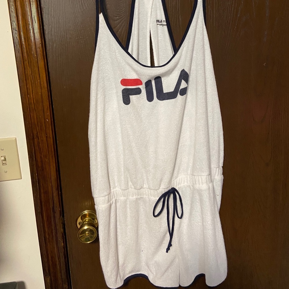 FILA terry cloth romper XXL